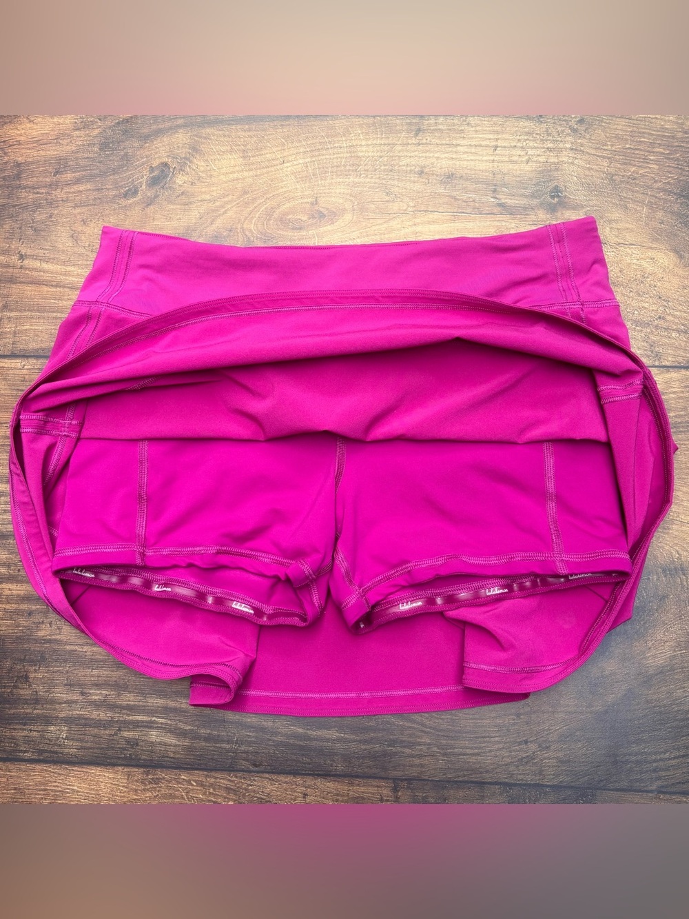 Lululemon Pace Rival Mid Rise Skirt Skort In Ripened Raspberry Size 8 - Picture 5 of 7